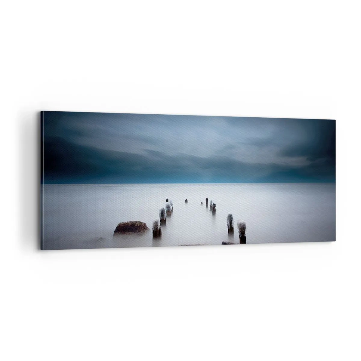 Obraz na plátně - Zamyšlené jezero - 100x40 cm