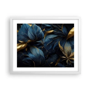 Plakát v bílém rámu - Podšívané zlatem - 50x40 cm