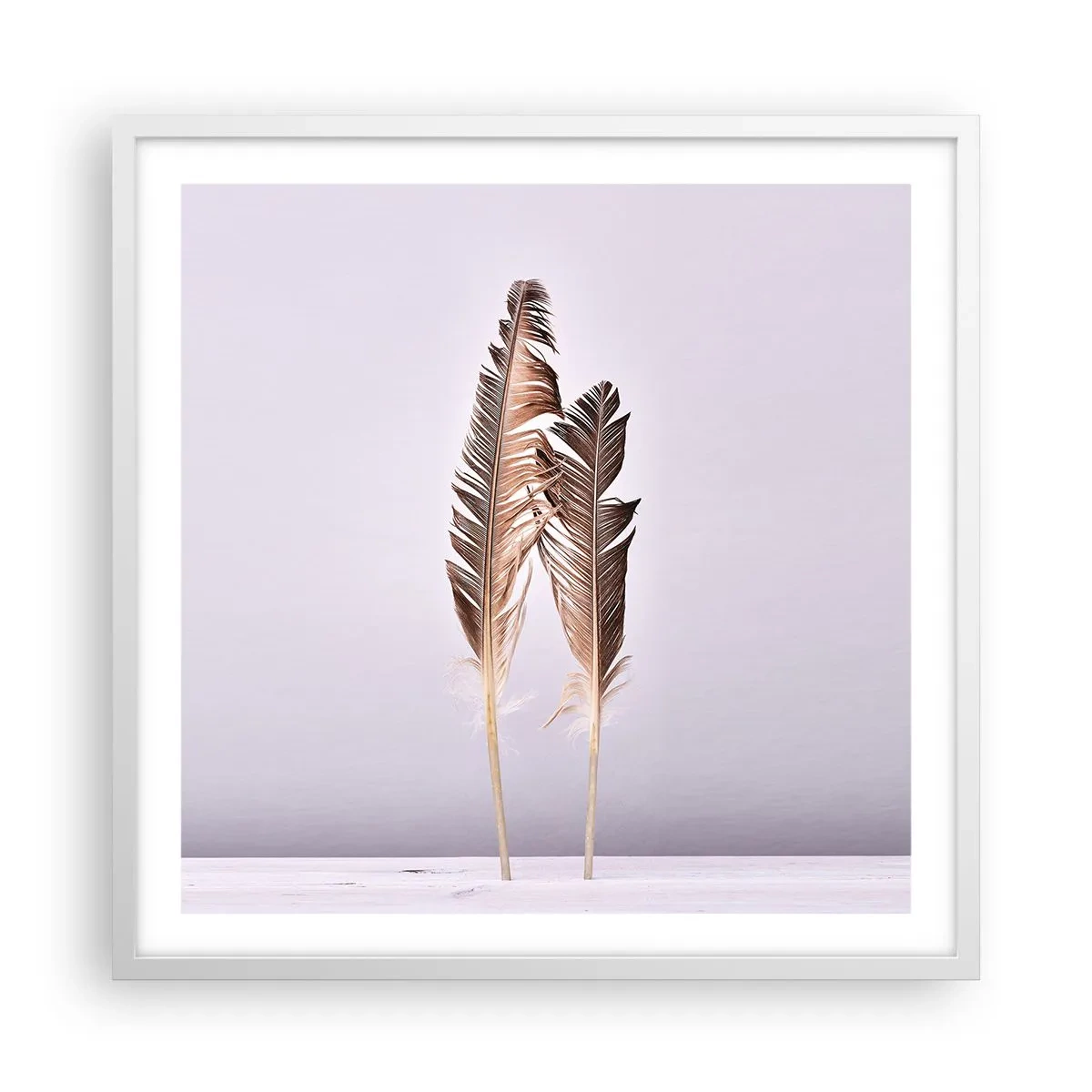 Plakát v bílém rámu - Proti nicotě - 60x60 cm