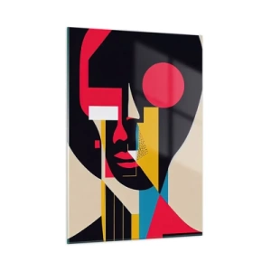 Obraz na skle - Její vnitřní svět - 50x70 cm