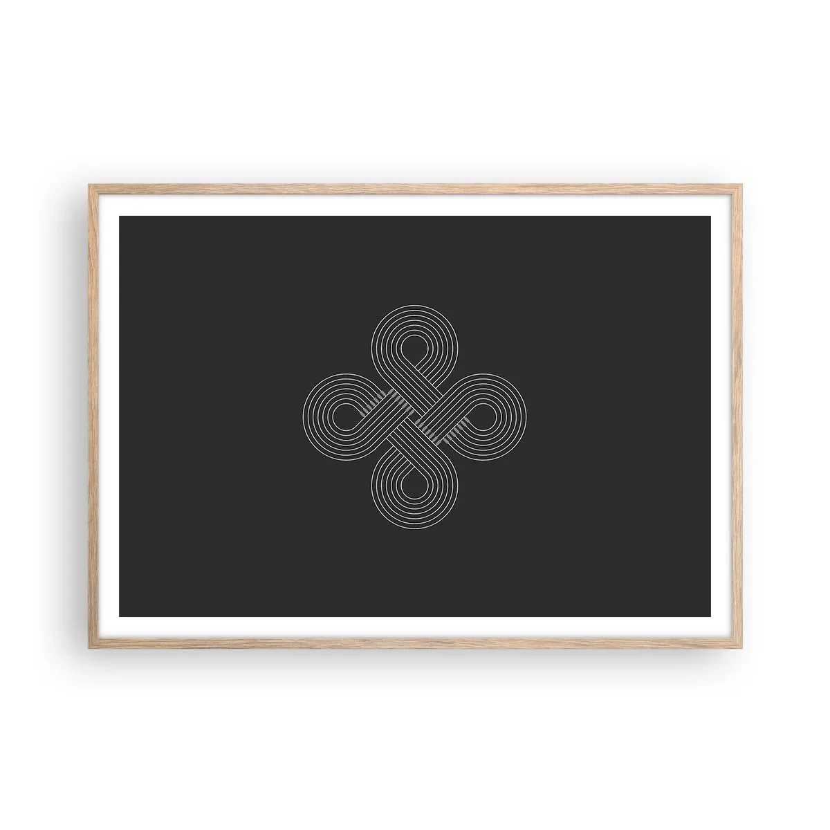 Plakát v rámu světlý dub - V keltském duchu - 100x70 cm