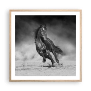 Plakát v rámu světlý dub - Hodné samotného emíra - 60x60 cm