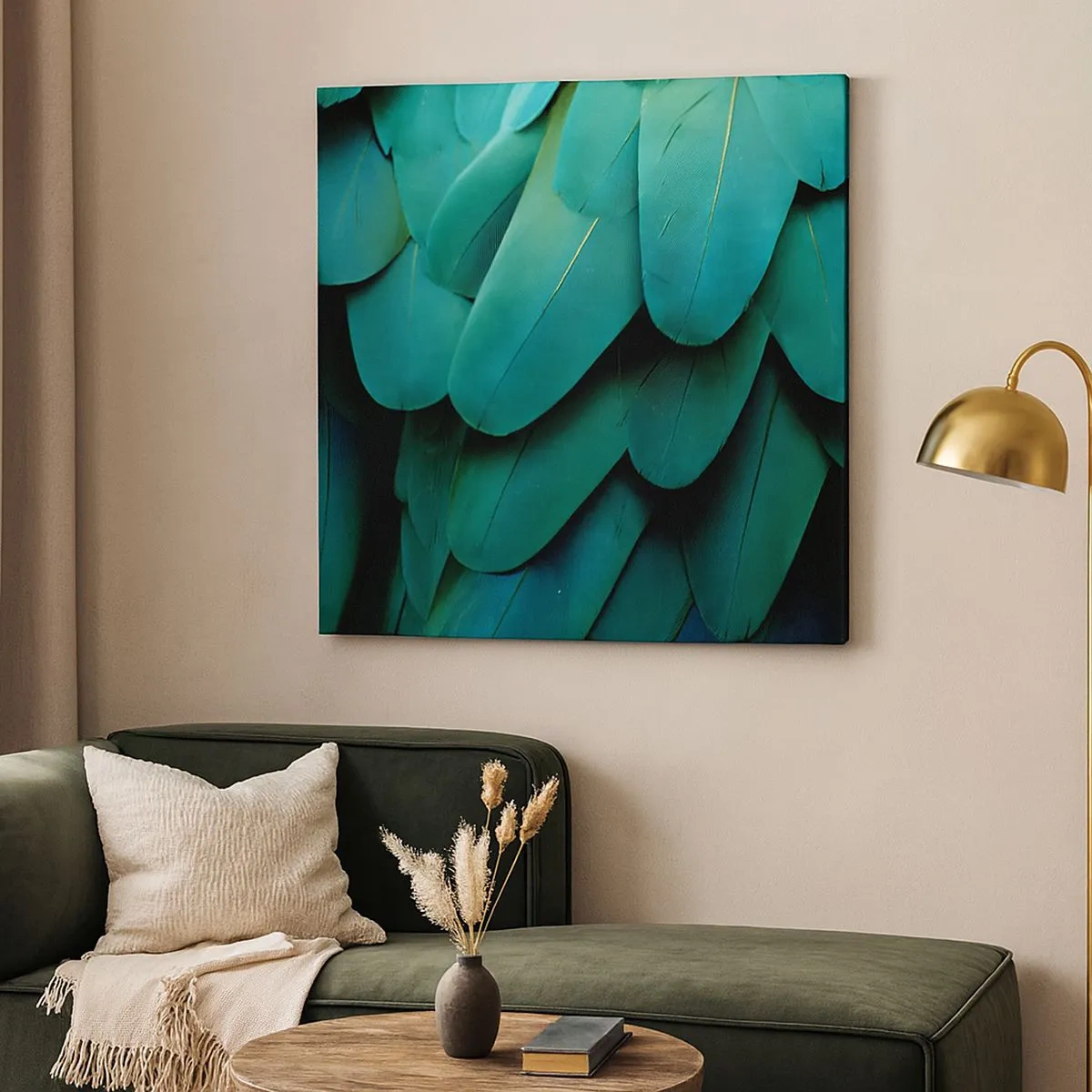 Obraz na plátně - Přesnost papouščí povahy - 30x30 cm