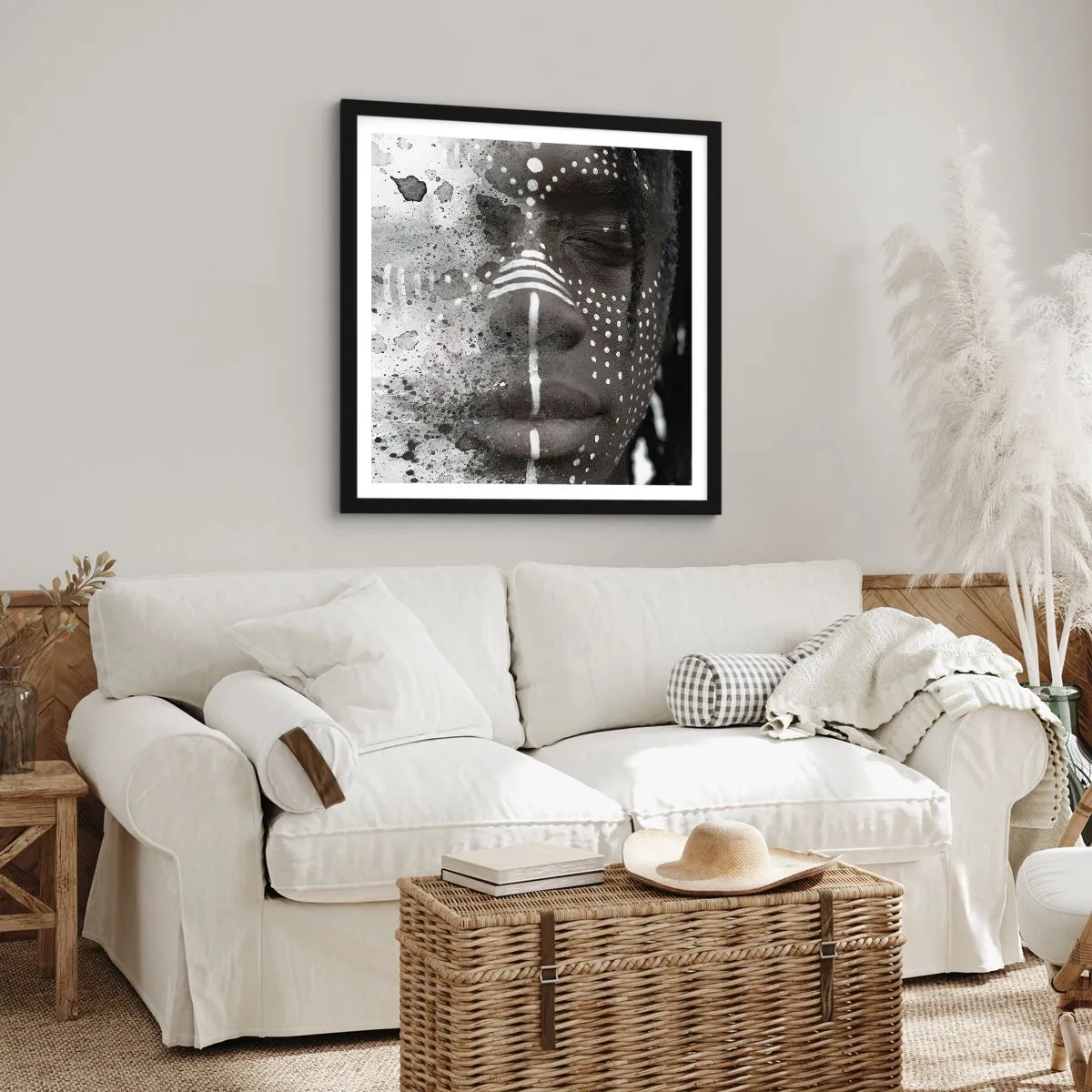 Plakát v černém rámu - Objev původního ducha - 60x60 cm