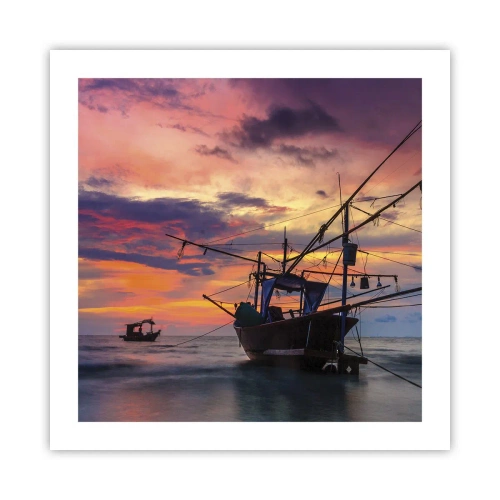 Plakát - Exotický večer - 50x50 cm