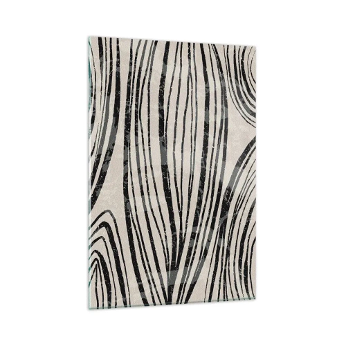 Obraz na skle - Močál s liniemi - 80x120 cm
