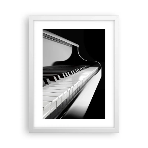 Plakát v bílém rámu - Harmonie tvarů a barev - 30x40 cm