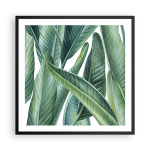 Plakát v černém rámu - Prostě zelená - 60x60 cm