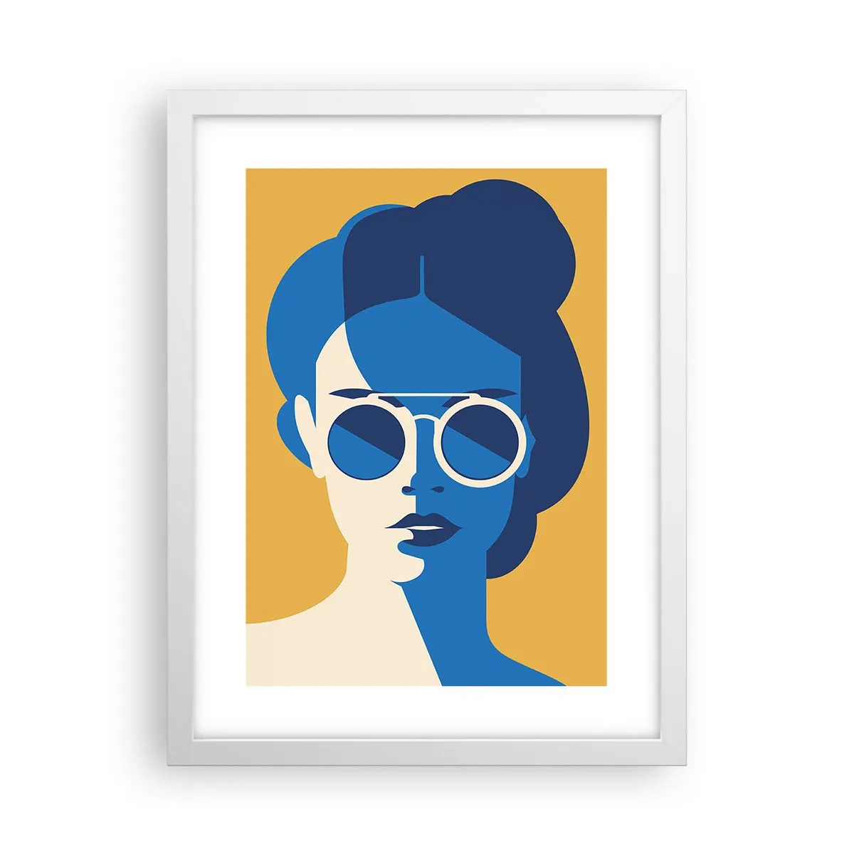 Plakát v bílém rámu - Prázdninový look - 30x40 cm