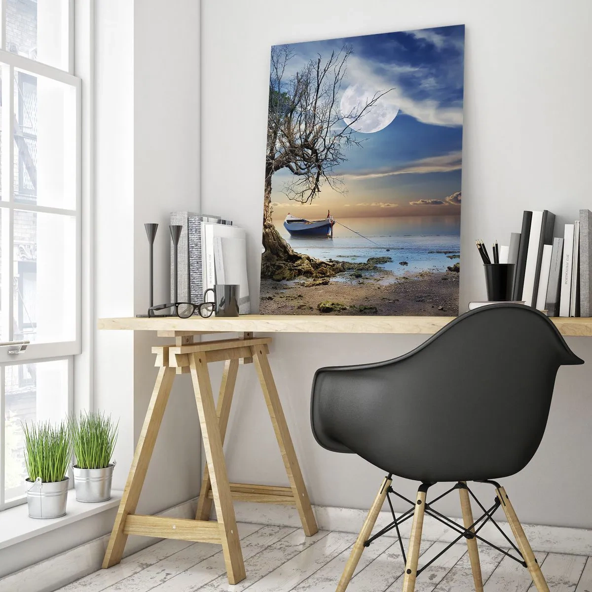 Obraz na skle - Je to konec nebo začátek? - 50x70 cm