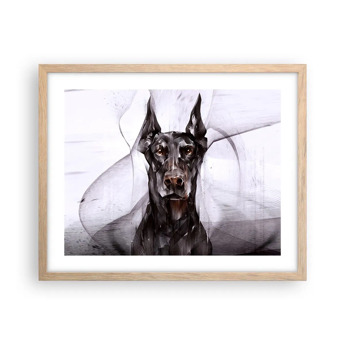 Plakát v rámu světlý dub - Z urozeného rodu - 50x40 cm