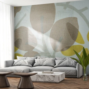 Fototapeta Premium Sand - Kompozice v plném slunci - Boho, Květiny, Minimalismus - 350x256 cm