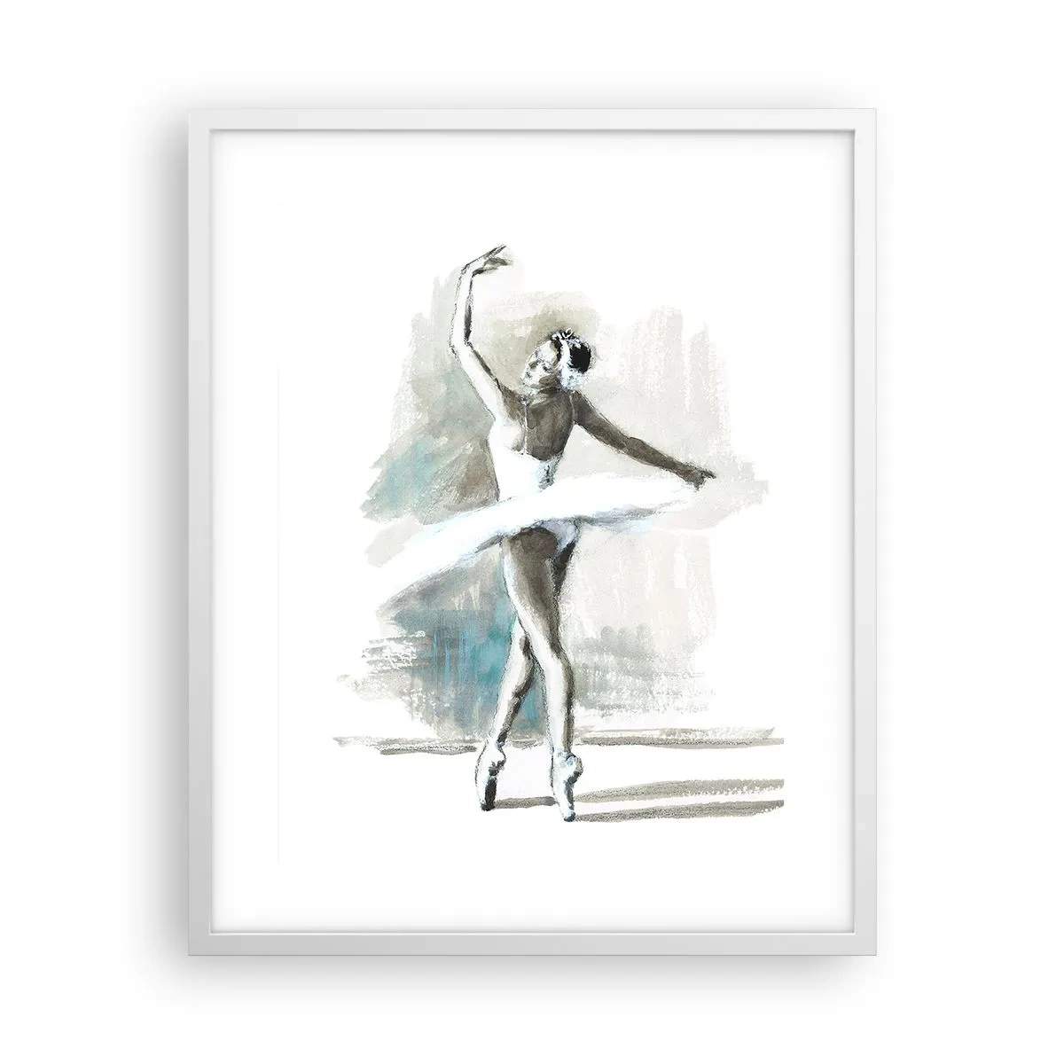 Plakát v bílém rámu - Zakletá do labutě - 40x50 cm