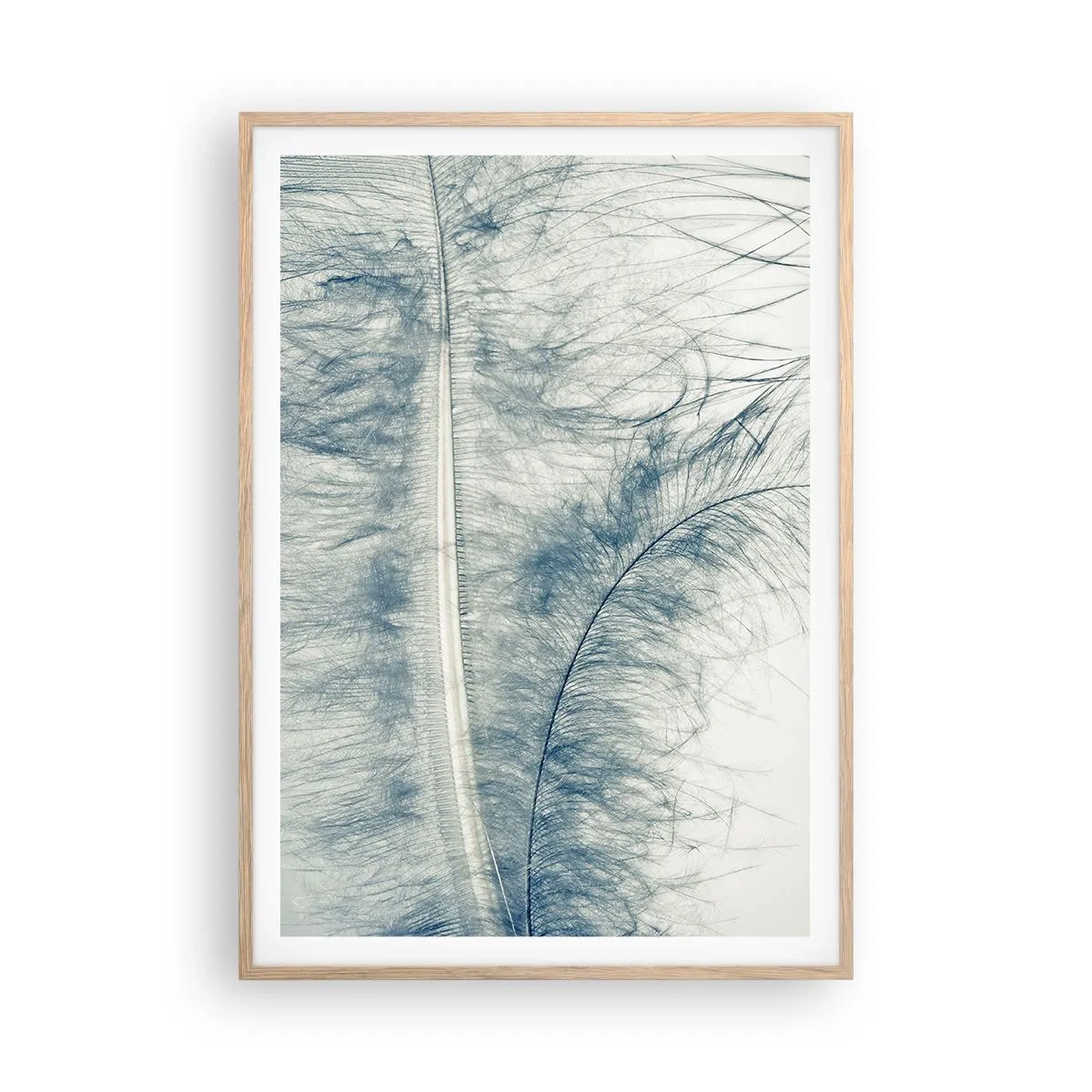 Plakát v rámu světlý dub - Šepot přírody - 70x100 cm