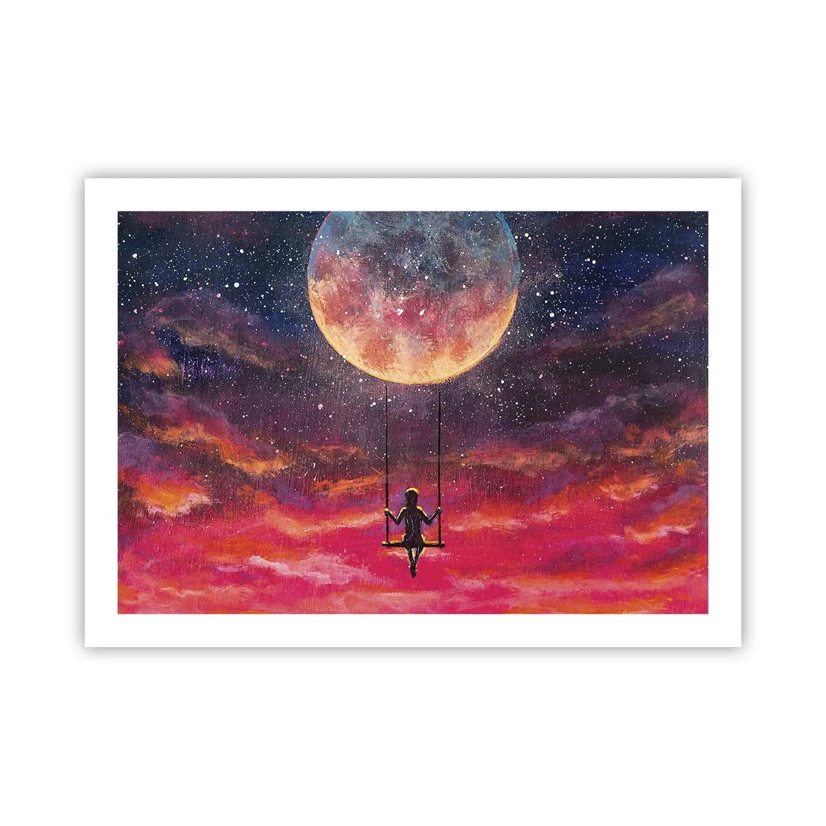 Plakát - Stavět si vzdušné zámky - 70x50 cm