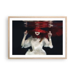 Plakát v rámu světlý dub - Divoženka - 70x50 cm