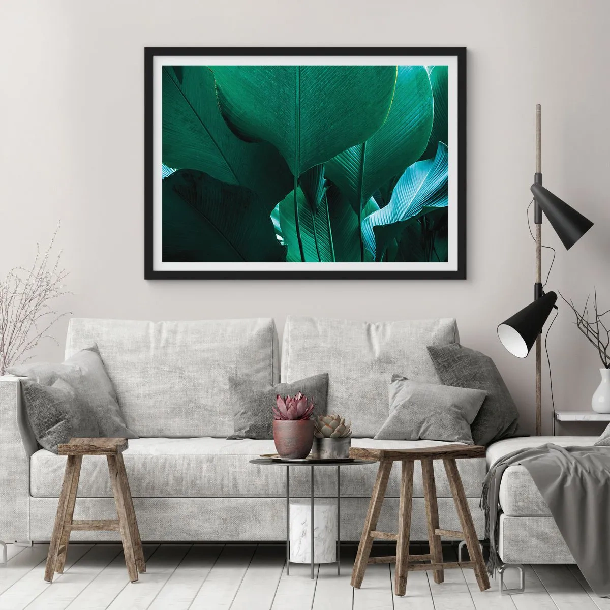 Plakát v černém rámu - Obrácené ke světlu - 50x40 cm