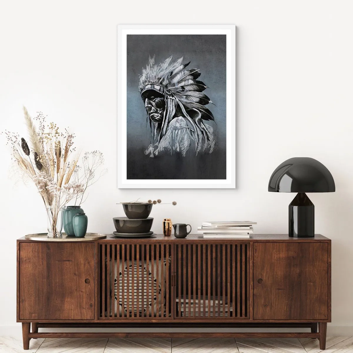 Plakát v bílém rámu - Návrat k základům - 30x40 cm