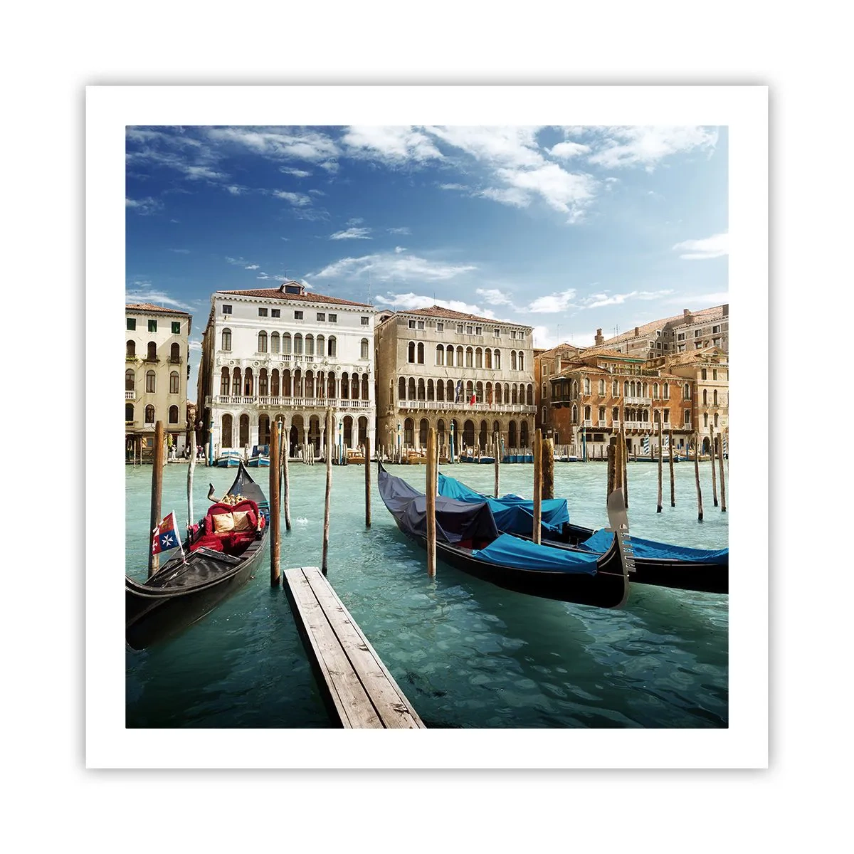 Plakát - Paláce v modři - 60x60 cm