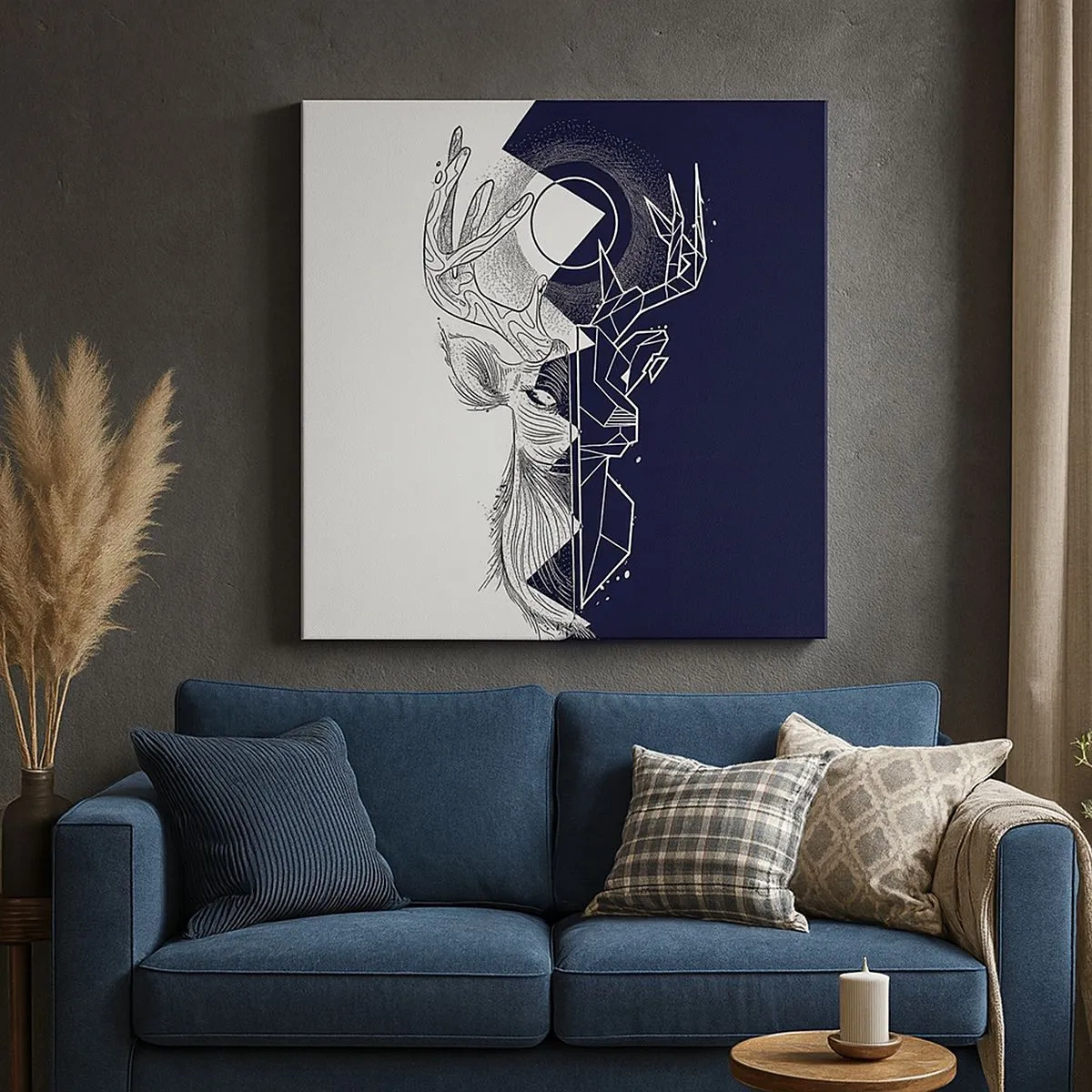 Obraz na plátně - Válka a jednota opaků - 30x30 cm