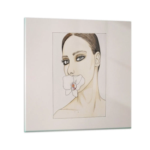 Obraz na skle - Symbol elegance a krásy - 40x40 cm