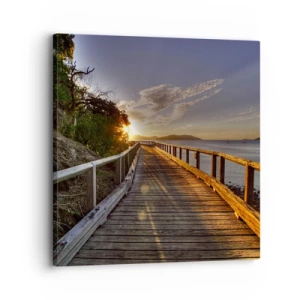 Obraz na plátně - Jít, stále jít směrem ke slunci - 30x30 cm