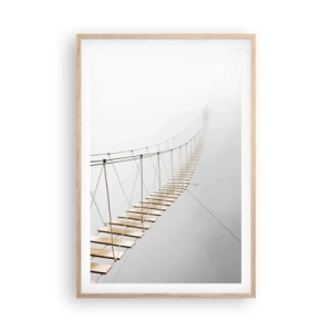 Plakát v rámu světlý dub - Kam vás zavede? - 61x91 cm