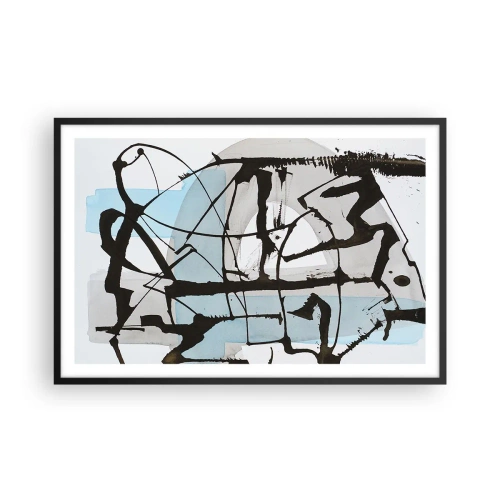 Plakát v černém rámu - Přesto modrá - 91x61 cm