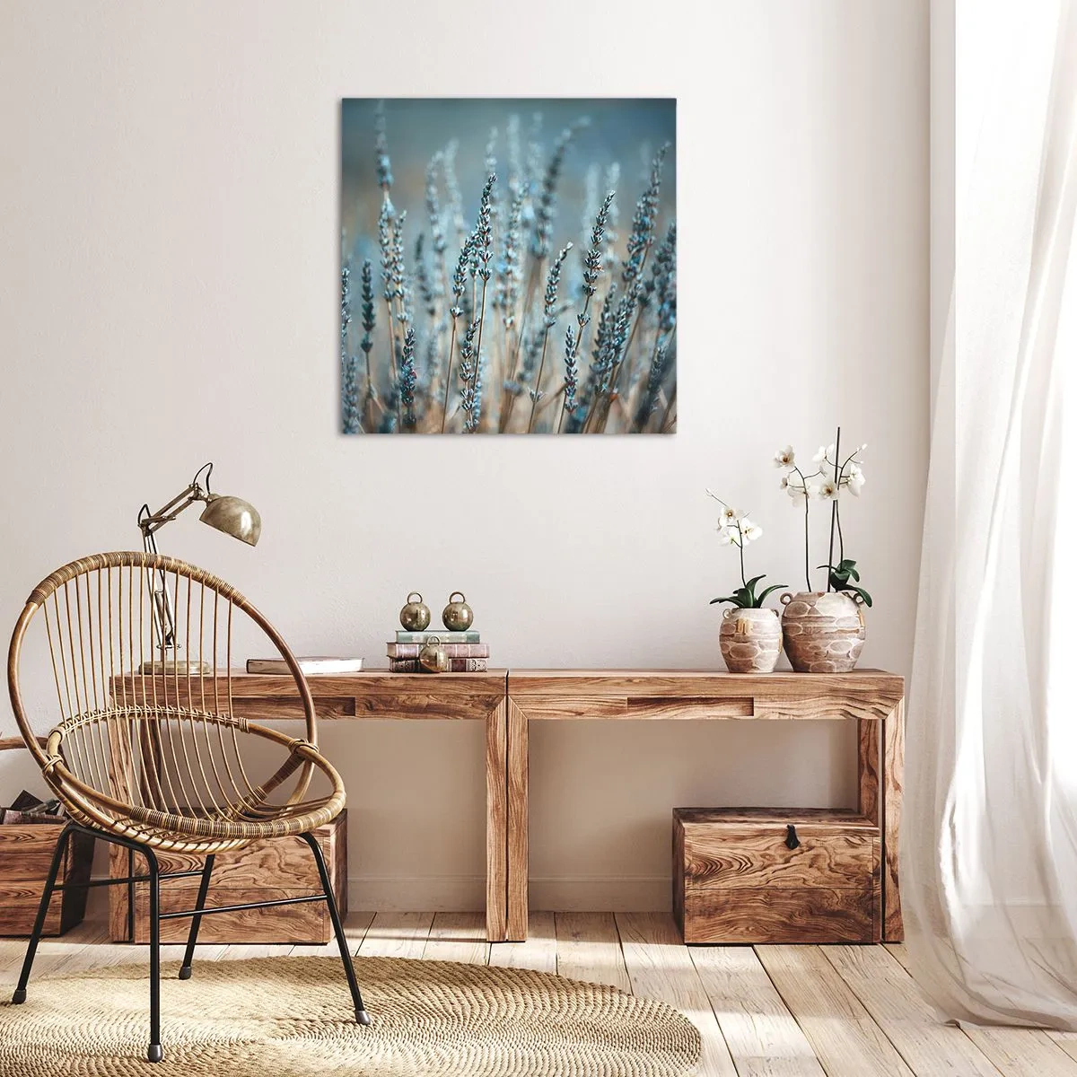 Obraz na plátně - Voňavý lán - 60x60 cm