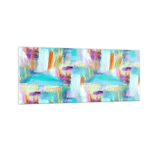 Obraz na skle - Pohodové střídavé cákance - 100x40 cm
