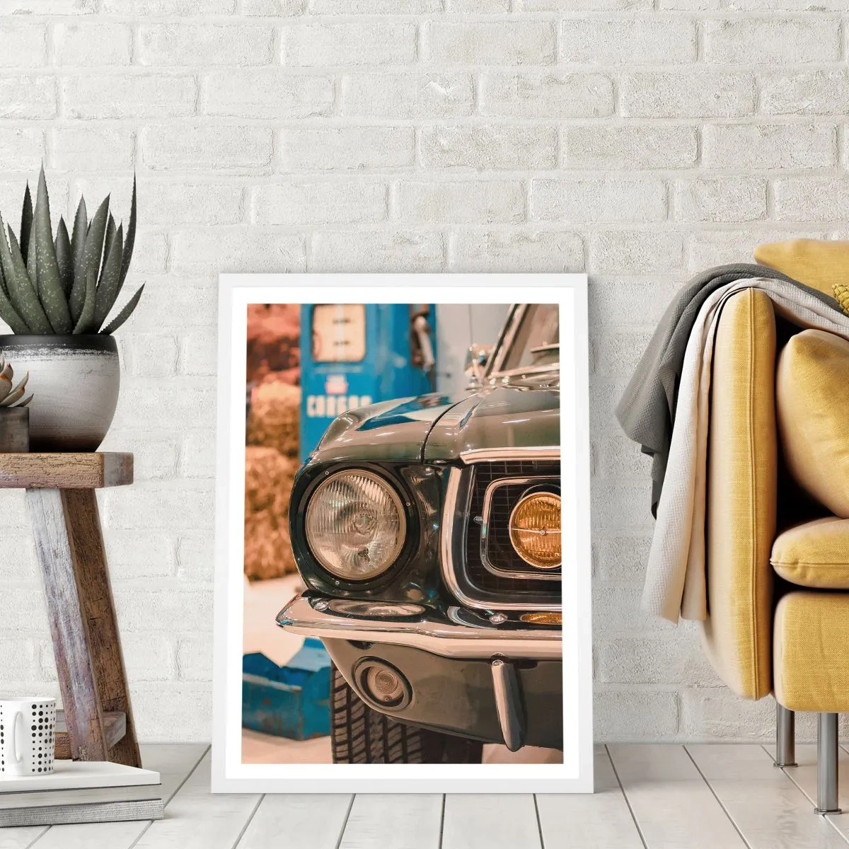 Plakát v bílém rámu - Setkání s legendou - 40x50 cm