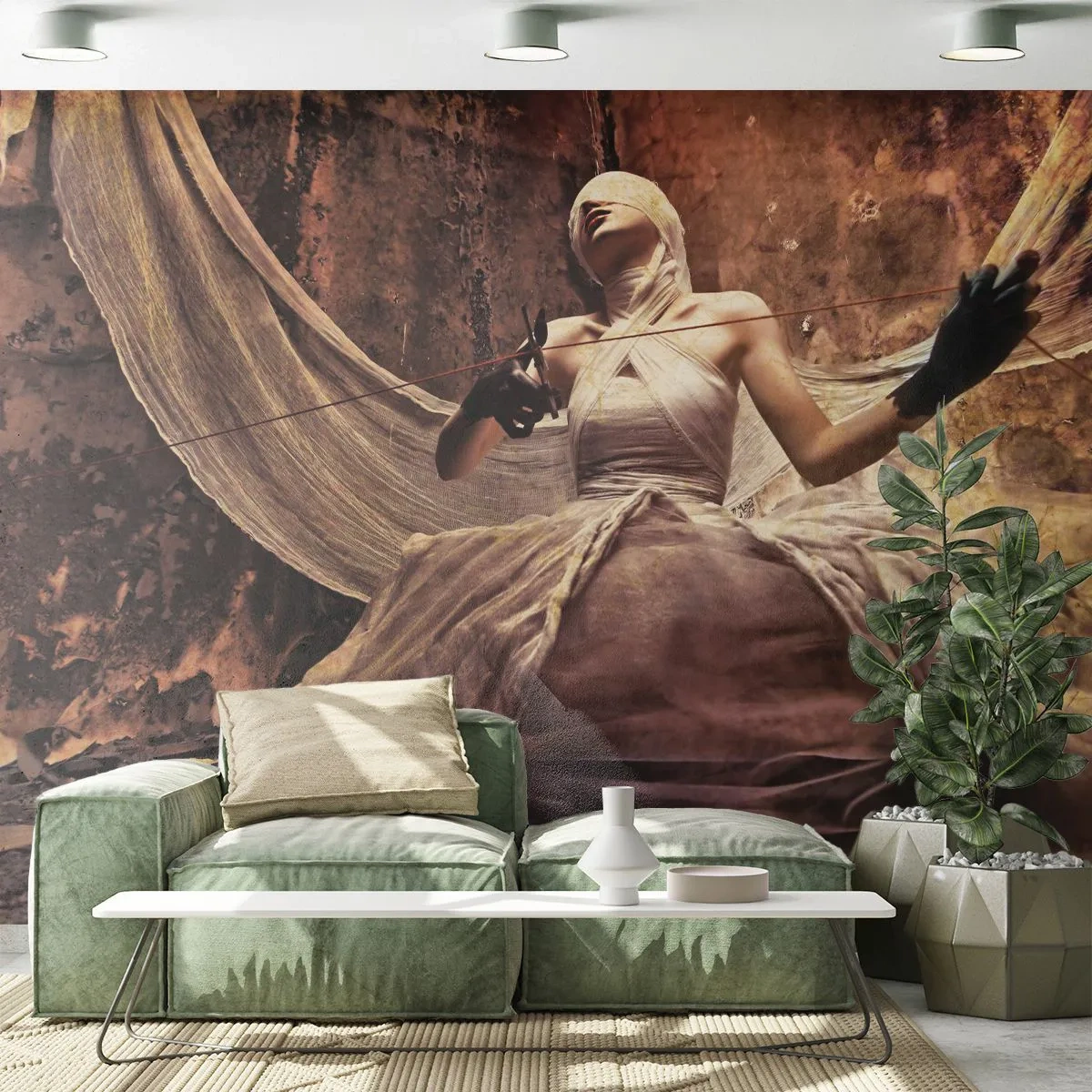 Fototapeta Premium Canvas - Bohyně osudu - Divadlo, Kus, Muž - 250x175 cm