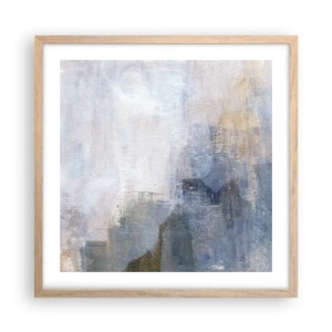 Plakát v rámu světlý dub - Tóny a akordy barev - 50x50 cm