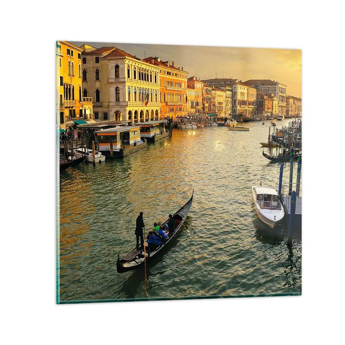 Obraz na skle - Na slunečné straně ulice - 40x40 cm