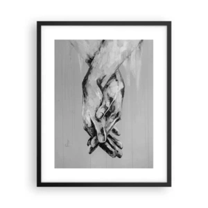 Plakát v černém rámu - Začátek… - 40x50 cm