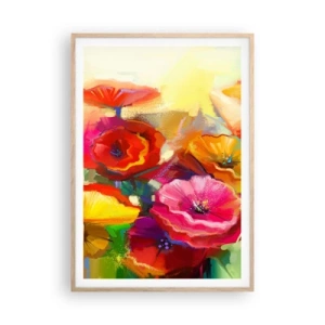 Plakát v rámu světlý dub - Nejenom červené - 70x100 cm