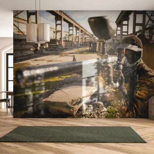 Fototapeta Premium Sand - I vy můžete být hrdinou - Paintball, Sport, Válečný - 300x210 cm