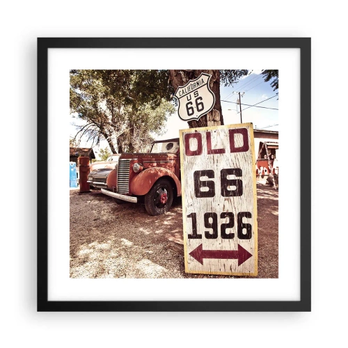 Plakát v černém rámu - Legenda americké provincie - 40x40 cm