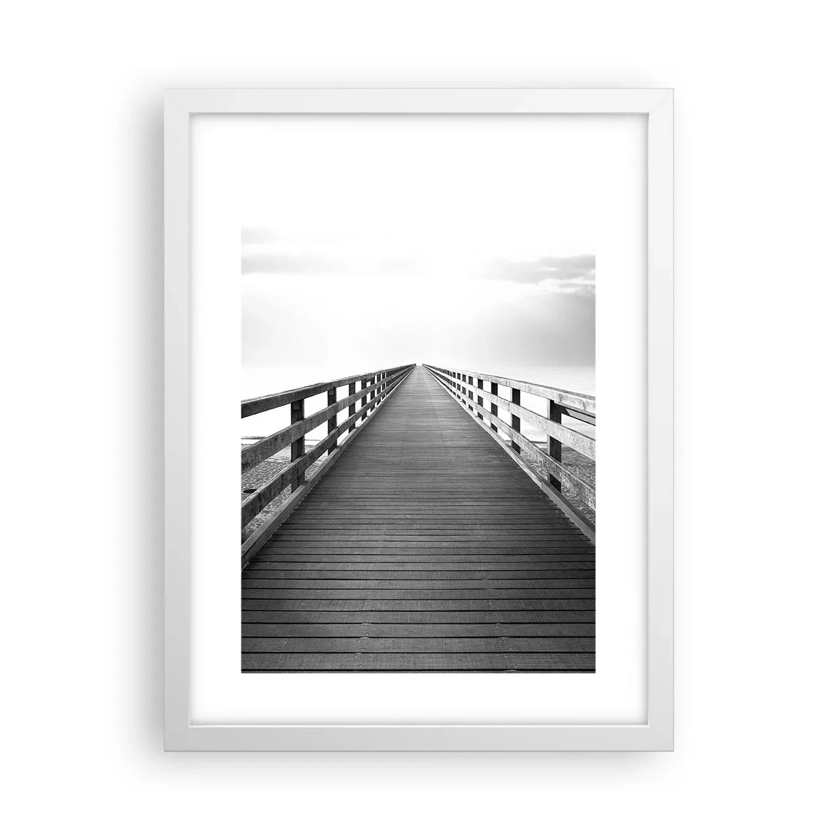 Plakát v bílém rámu - Do dálky… - 30x40 cm
