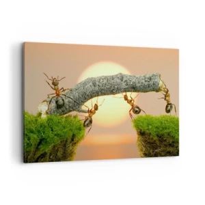 Obraz na plátně - Radostná, společná práce - 120x80 cm