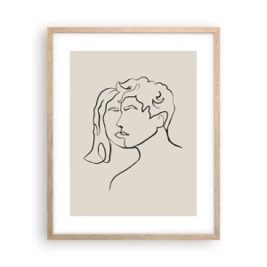 Plakát v rámu světlý dub - A byla jednota - 40x50 cm