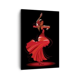 Obraz na plátně - Žhavá duše flamenco - 50x70 cm
