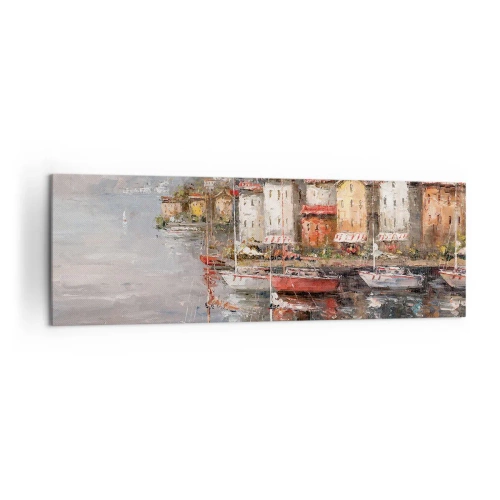 Obraz na plátně - Romantický přístav - 160x50 cm