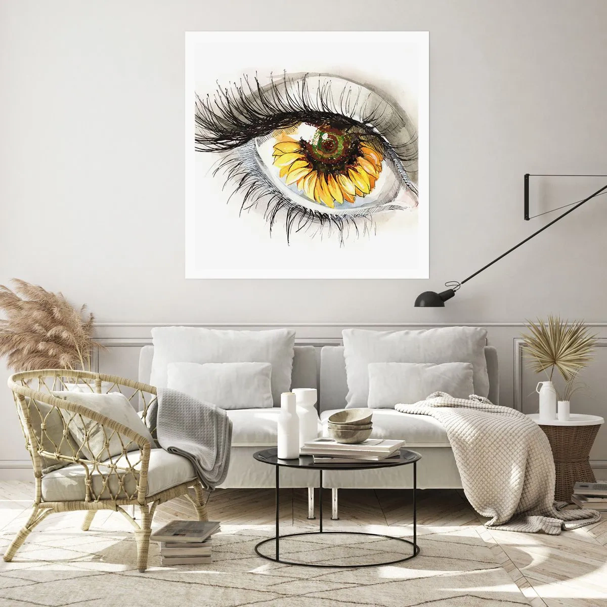 Plakát - Pohled žhavý jako léto - 30x30 cm