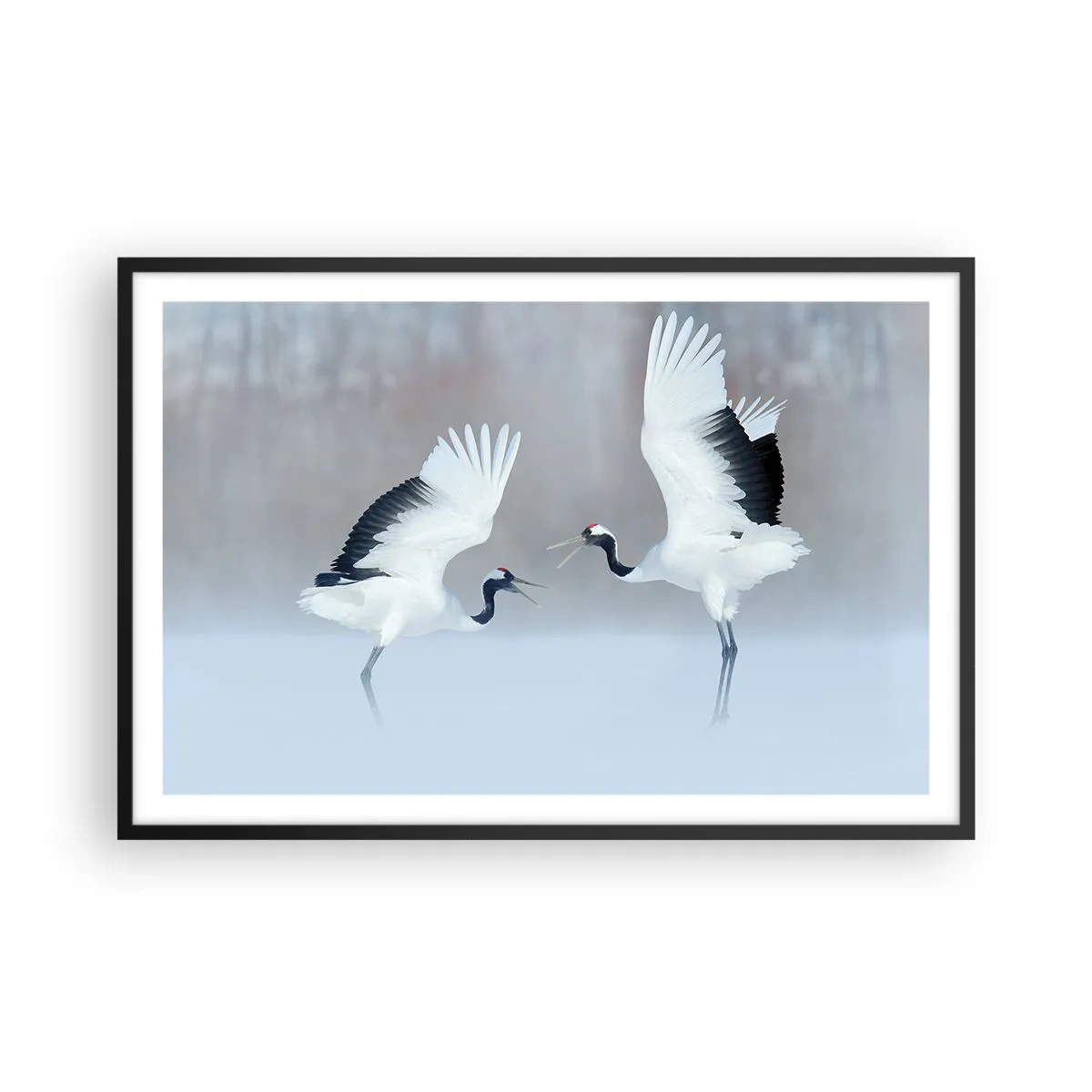 Plakát v černém rámu - Tanec v mlze - 91x61 cm