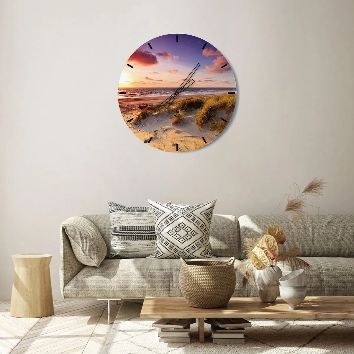 Nástěnné hodiny - Už v létě voní vzduch - 30x30 cm