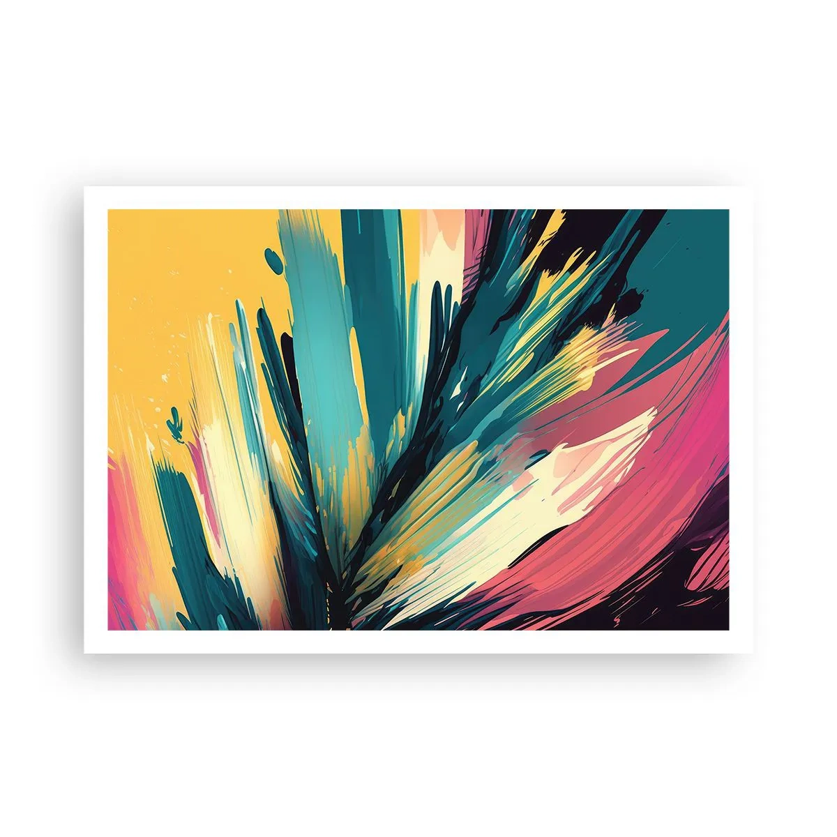 Plakát - Kompozice – exploze radosti - 100x70 cm