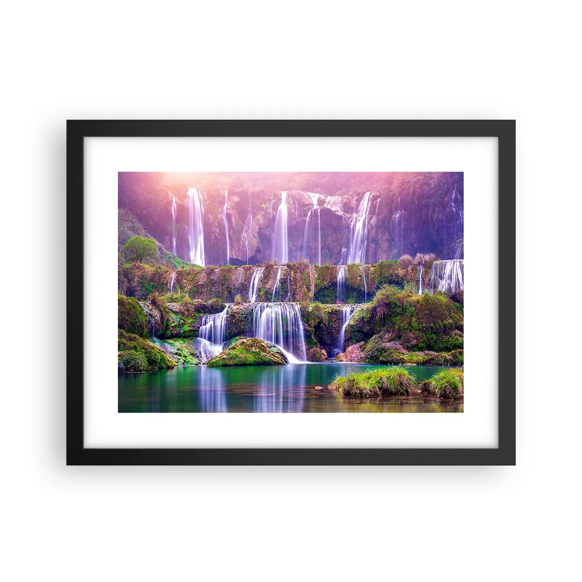 Plakát v černém rámu - Schody do nebe - 40x30 cm