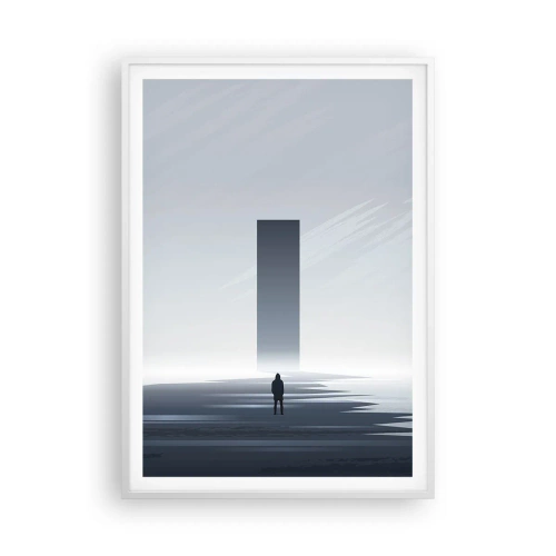Plakát v bílém rámu - Příležitost nebo hrozba? - 70x100 cm