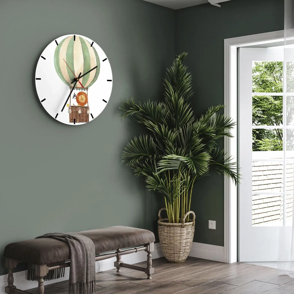 Nástěnné hodiny - Leonovy cesty - 40x40 cm